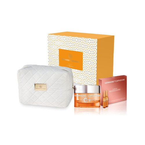 Zestaw Golden Hours Germaine de Capuccini Timexpert Radiance C+ Cream & Flash Lift Ampoules