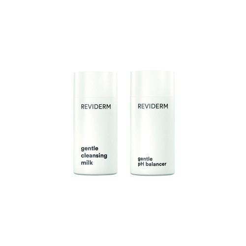 Zestaw do oczyszczania i tonizowania REVIDERM Gentle Cleansing Milk & Gentle pH Balancer